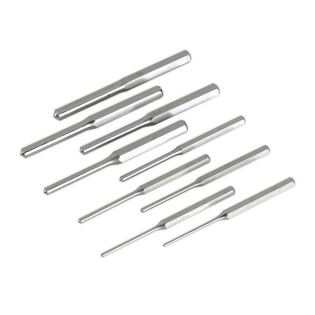 Roll Pin Punch Set 9pc 1/8-1/2" Imperial