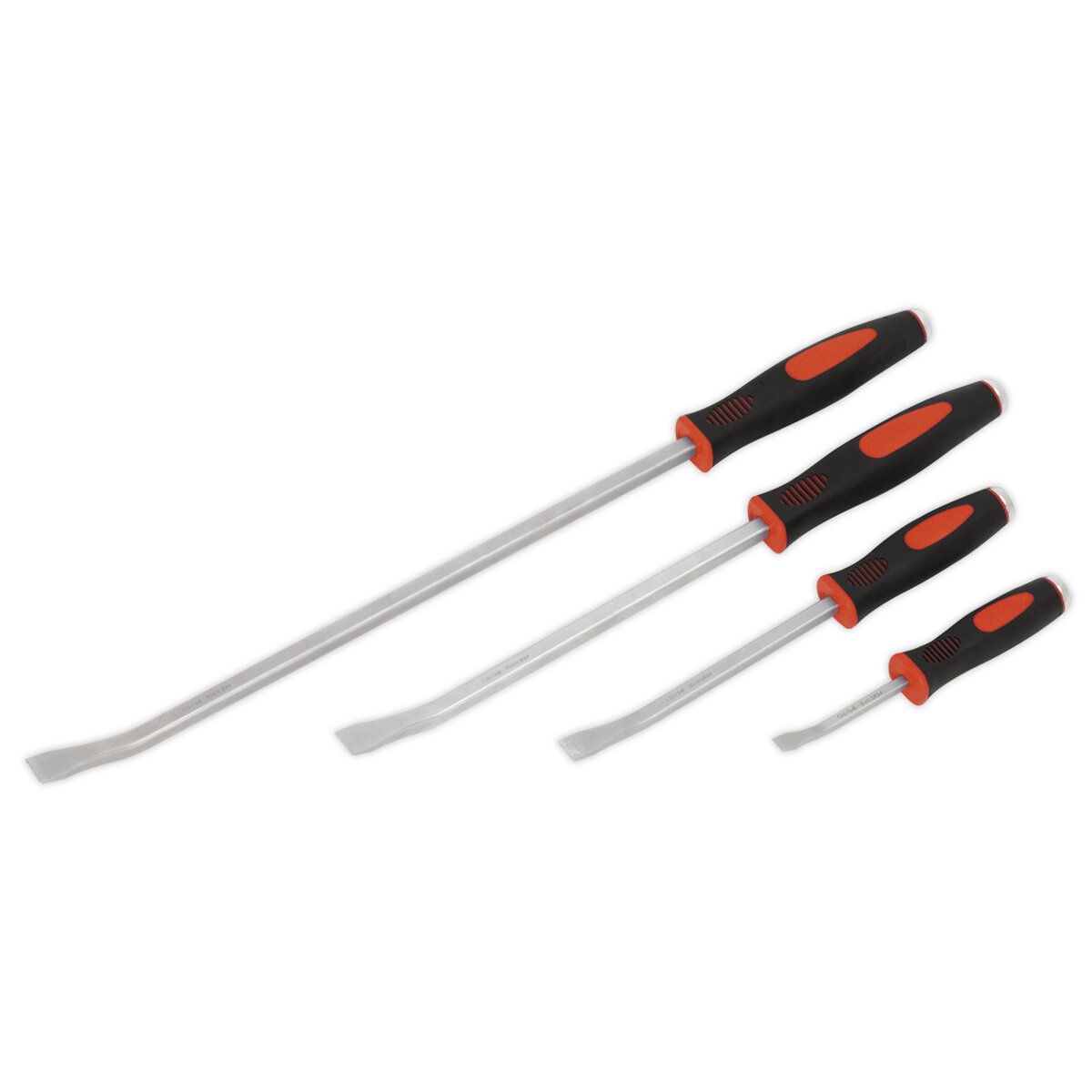 Angled Pry Bar Set 4pc Heavy-Duty