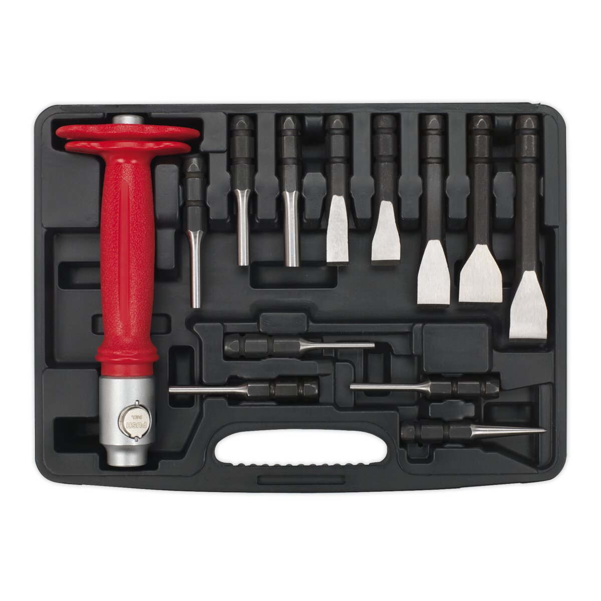 Interchangeable Punch & Chisel Set 13pc