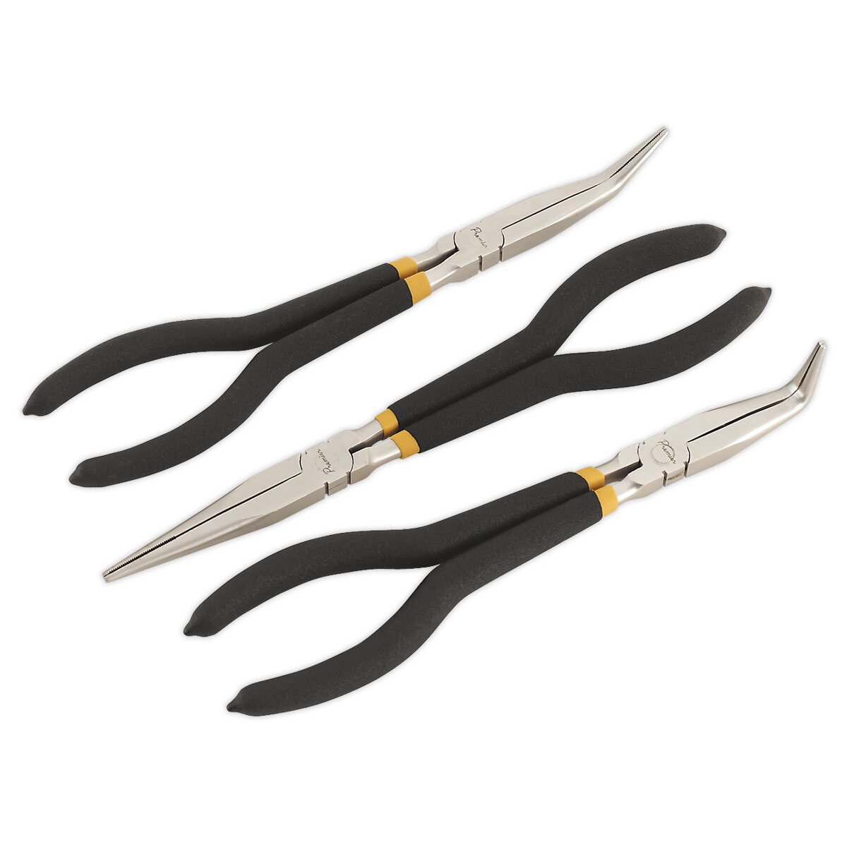 Needle Nose Pliers Set 3pc 280mm Ni-Fe Finish