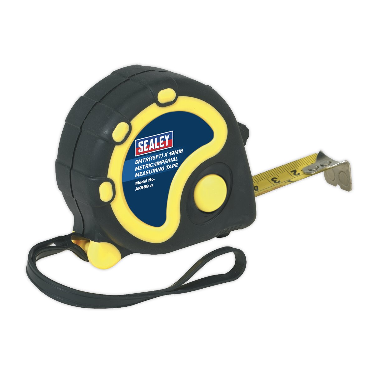 Rubber Tape Measure 5m(16ft) x 19mm Metric/Imperial Display Box of 12