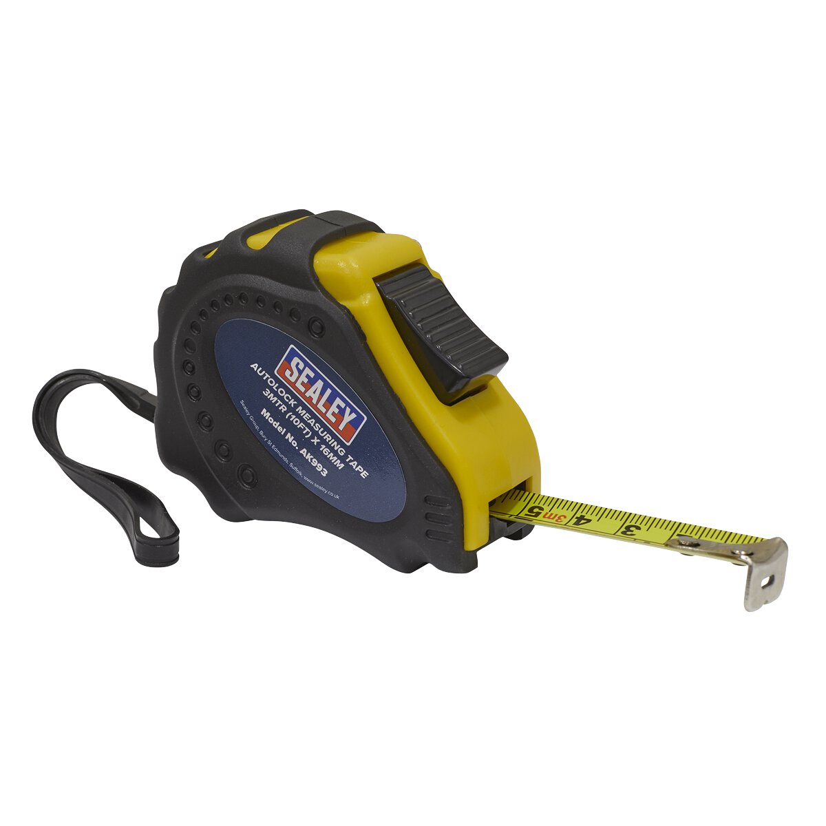 Autolock Tape Measure 3m(10ft) x 16mm - Metric/Imperial