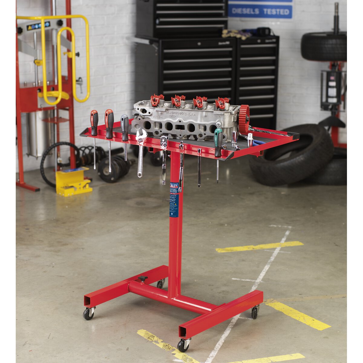 Mobile Work Station - Adjustable Height
