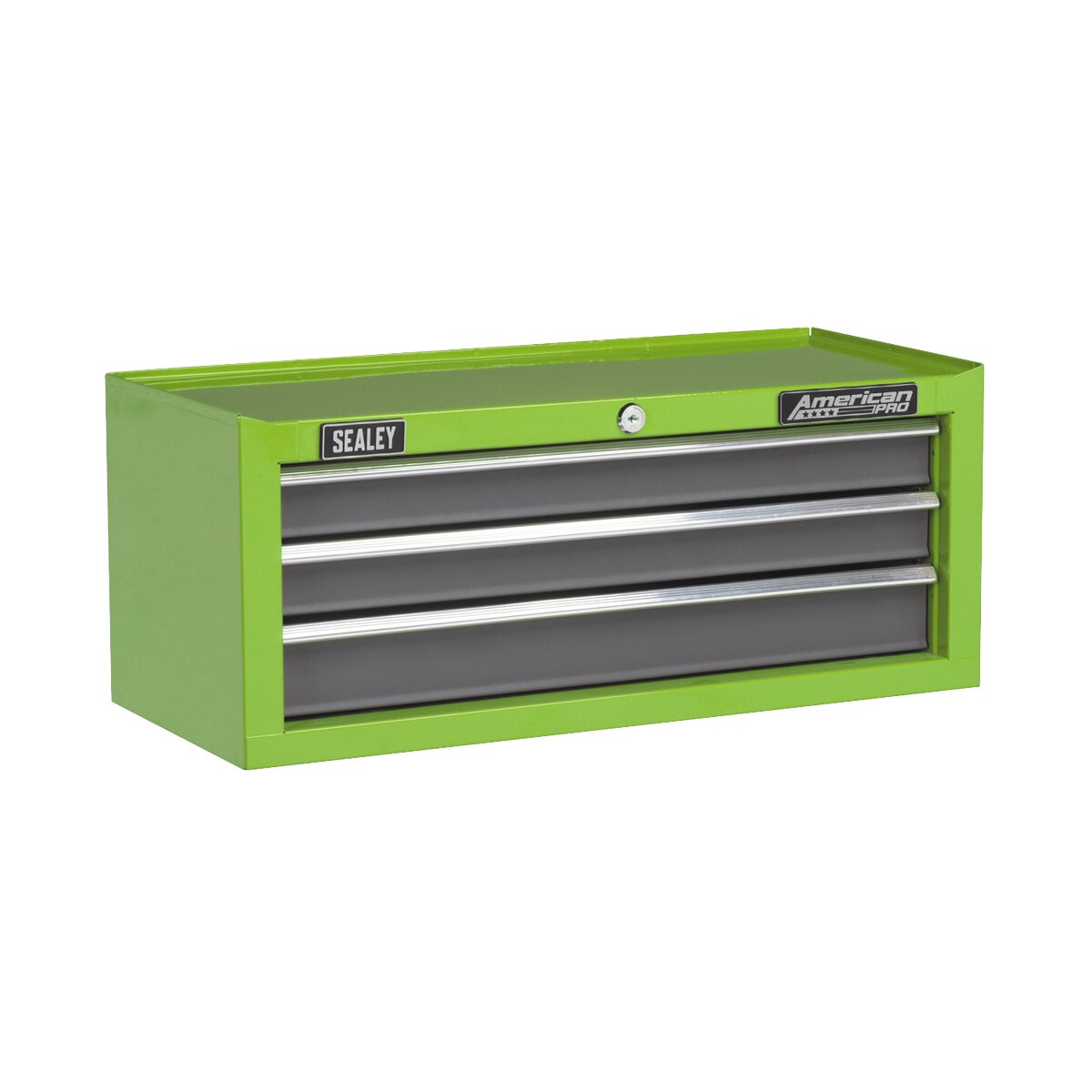 Mid-Box 3 Drawer with Ball Bearing Slides - Green/Grey