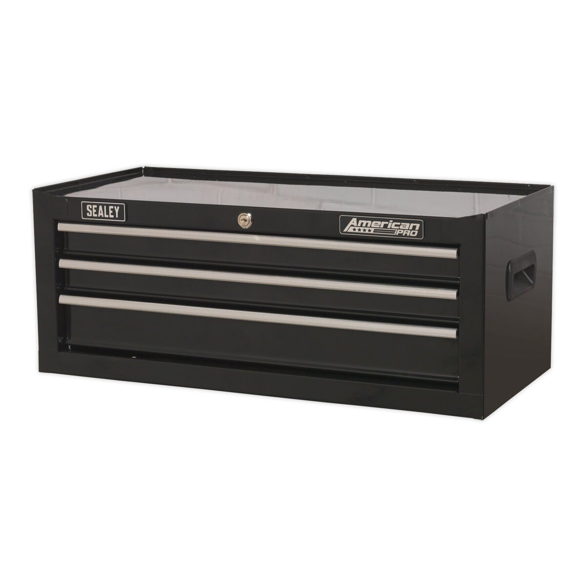Mid-Box 3 Drawer with Ball Bearing Slides - Black