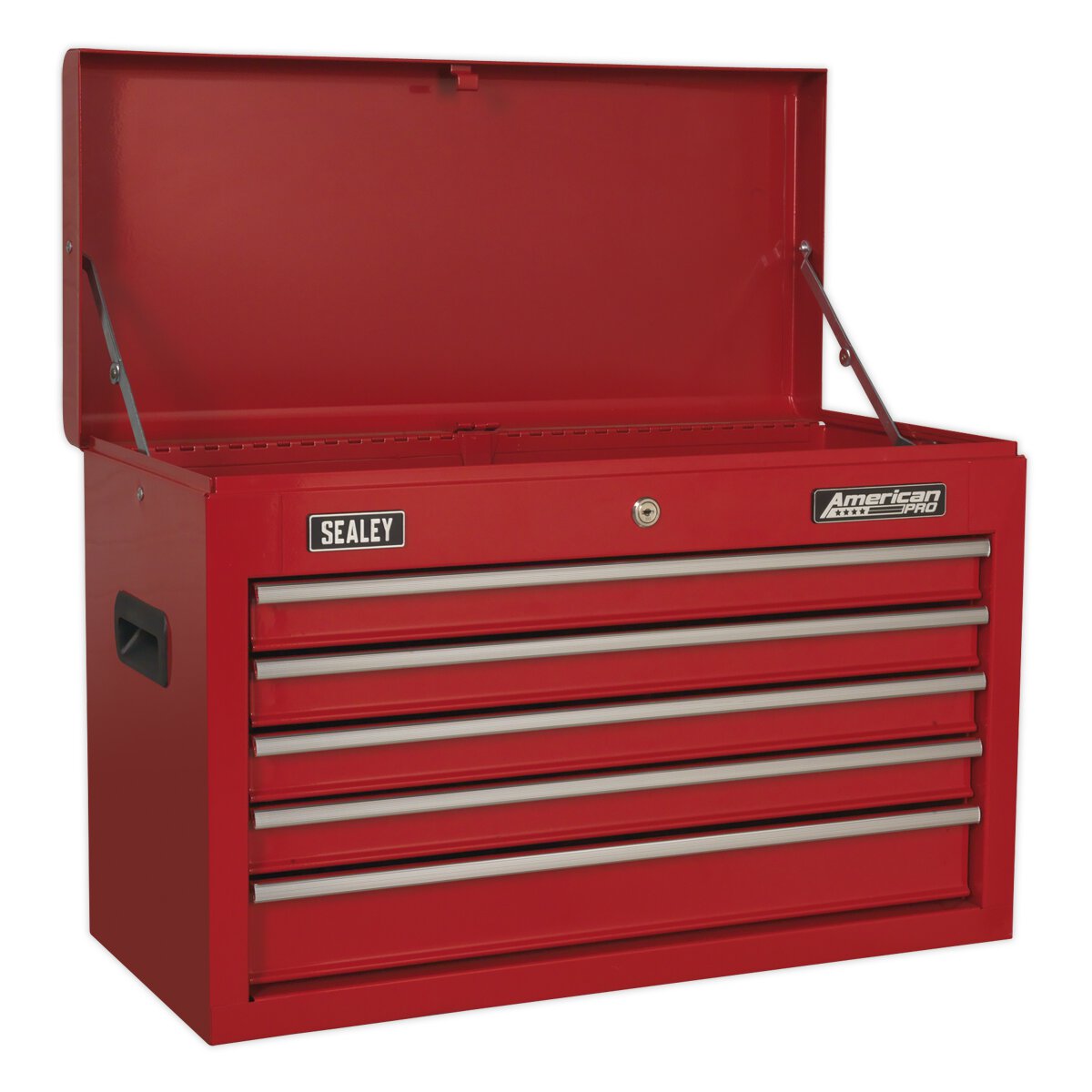 Topchest 5 Drawer with Ball Bearing Slides - Red