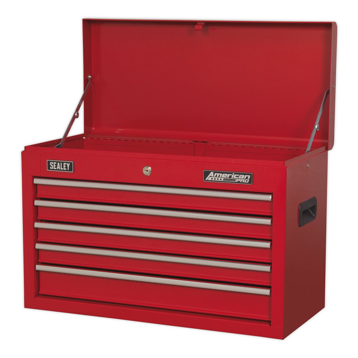 Topchest 5 Drawer with Ball Bearing Slides - Red