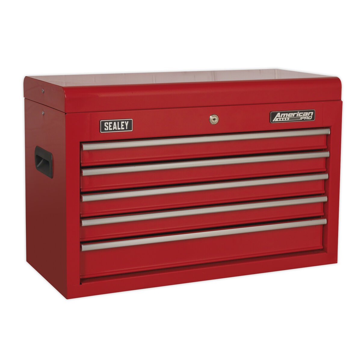 Topchest 5 Drawer with Ball Bearing Slides - Red