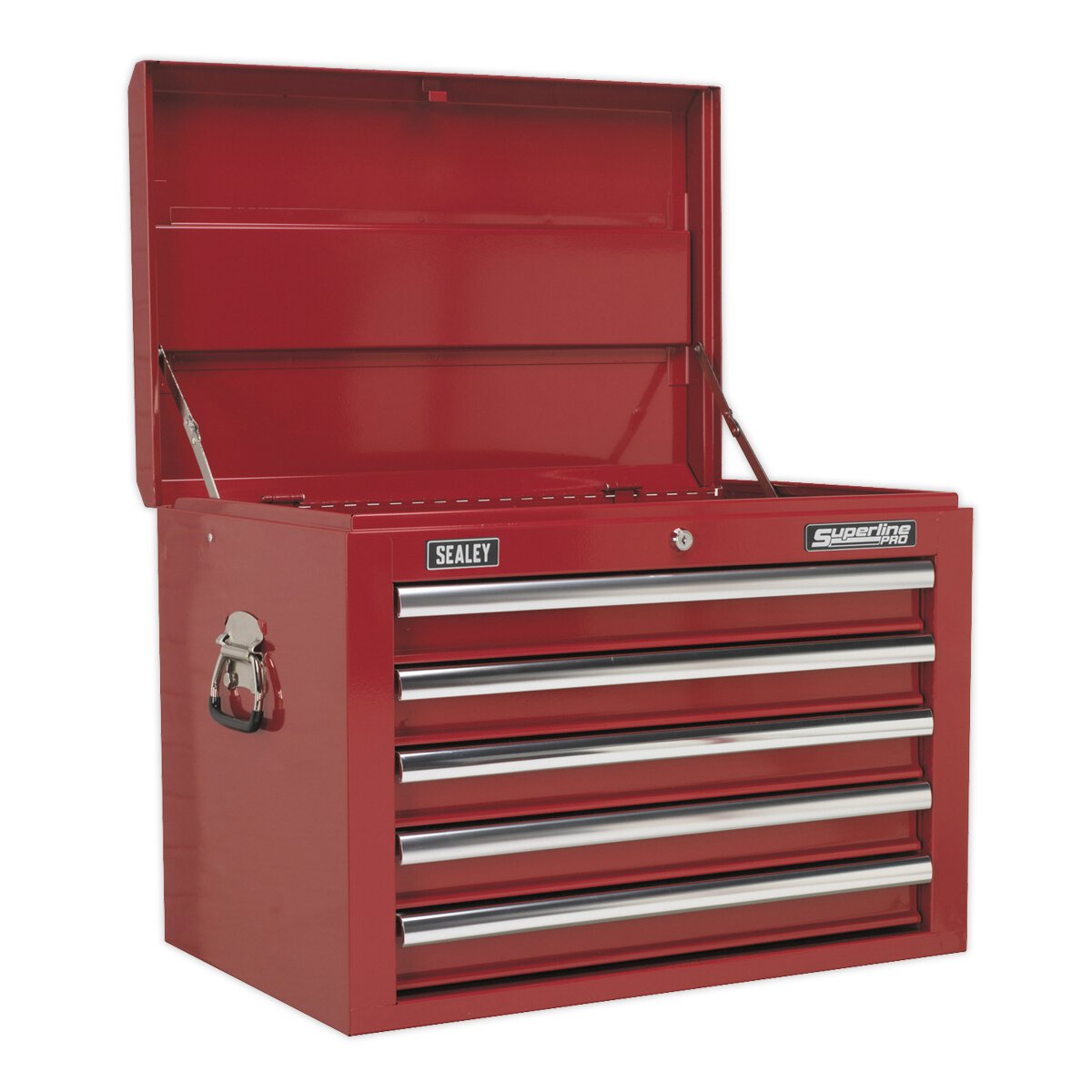 Topchest 5 Drawer with Ball Bearing Slides - Red
