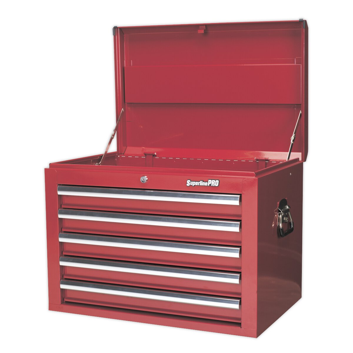 Topchest 5 Drawer with Ball Bearing Slides - Red