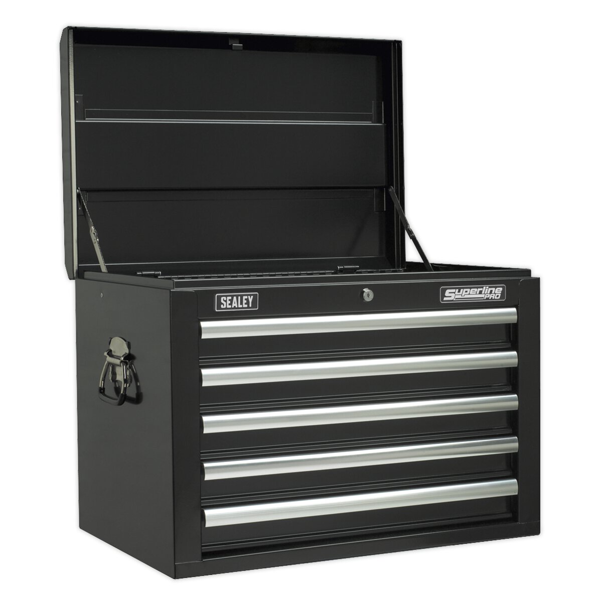 Topchest 5 Drawer with Ball Bearing Slides - Black