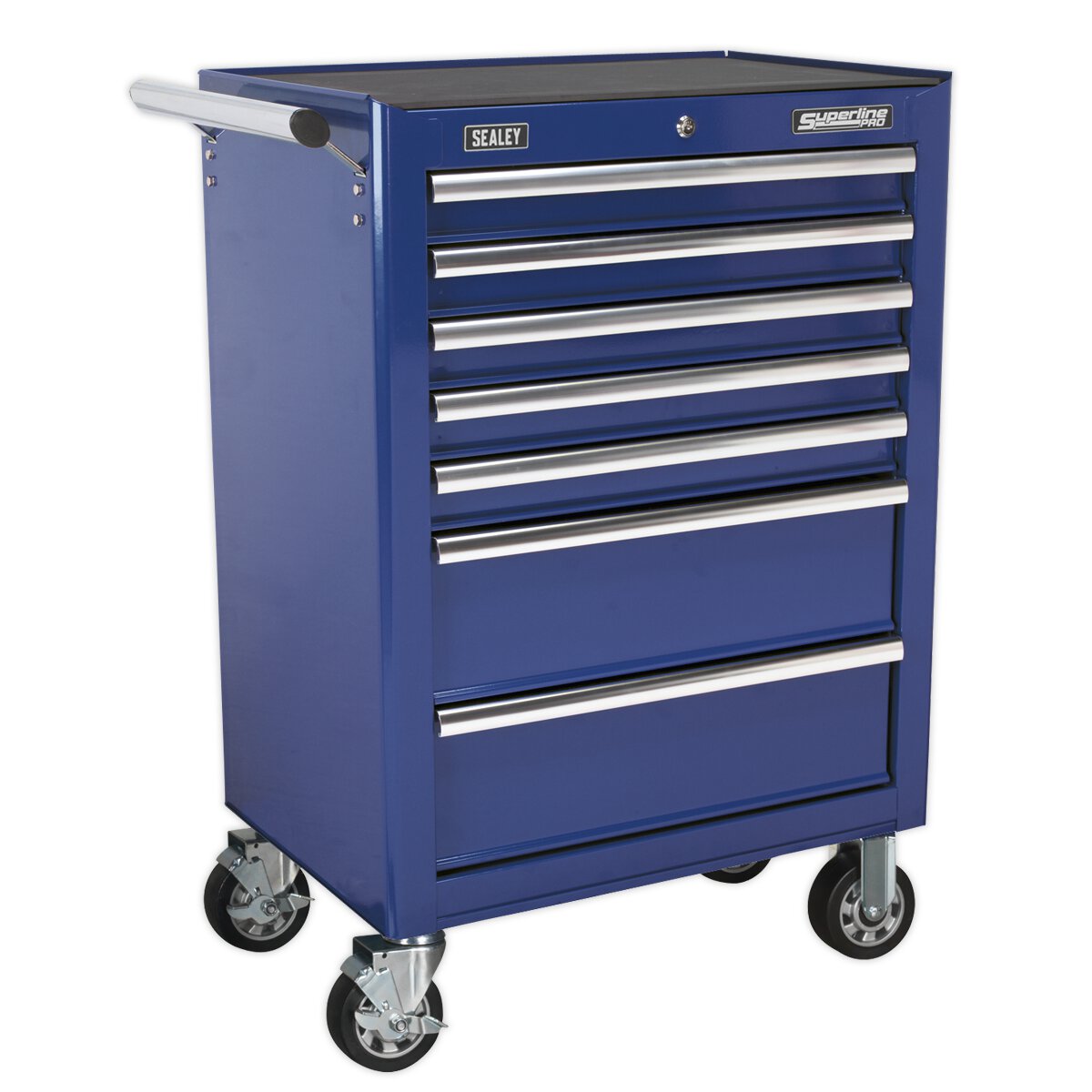 Rollcab 7 Drawer with Ball Bearing Slides - Blue