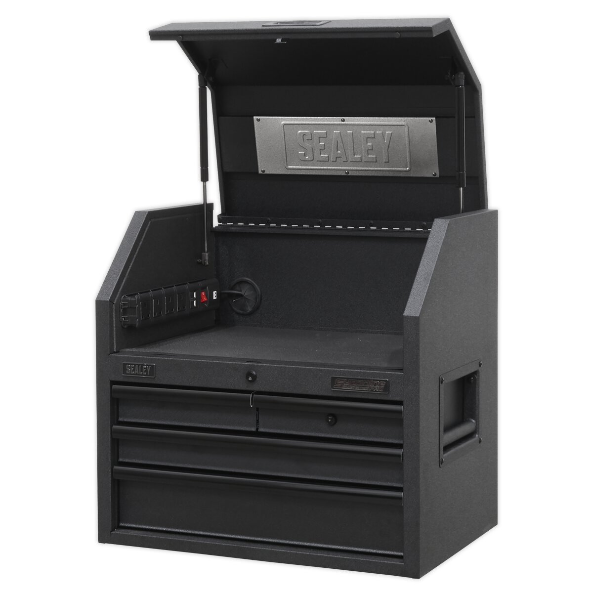 Topchest 4 Drawer 660mm with Soft Close Drawers & Power Strip