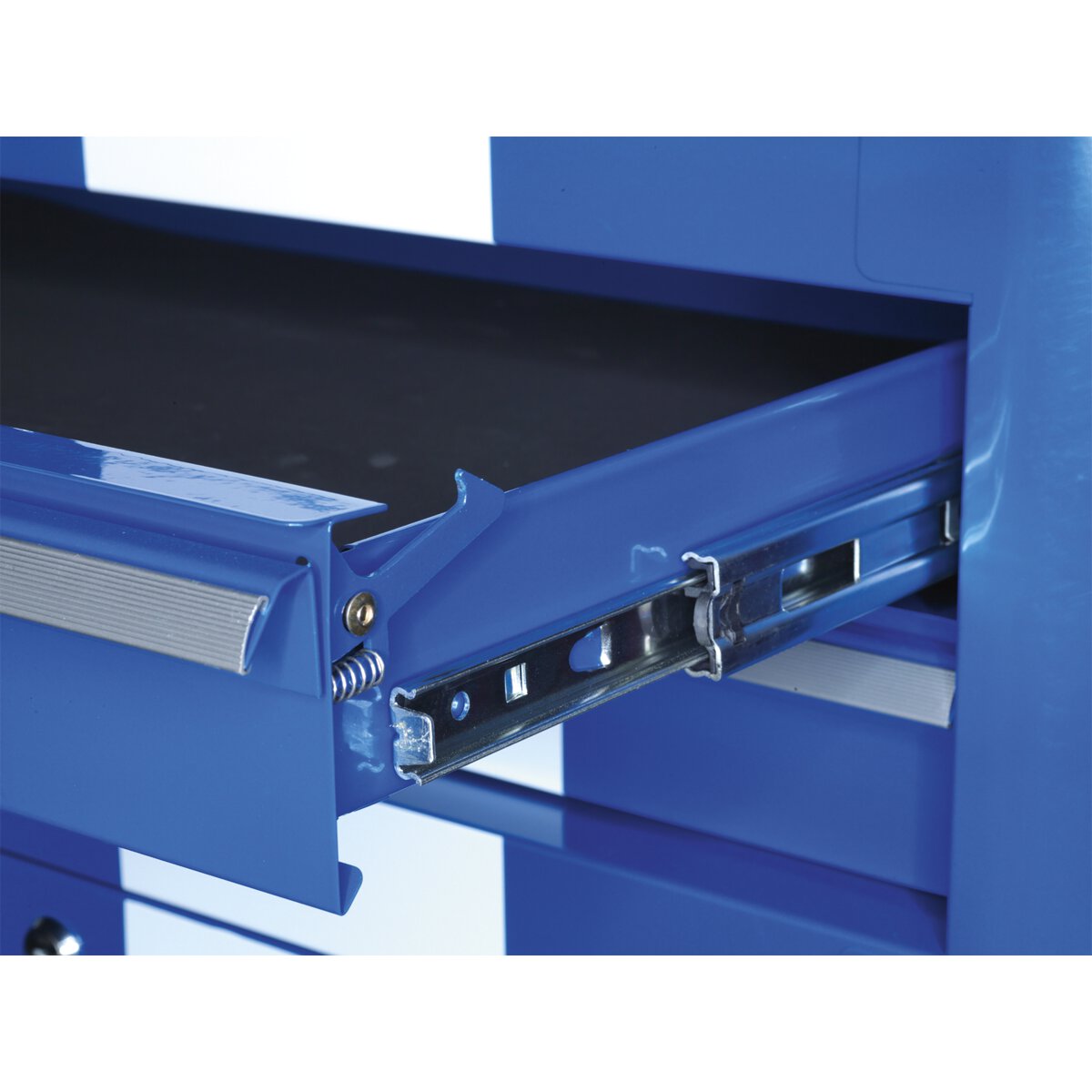 Rollcab 4 Drawer Retro Style - Blue with White Stripes