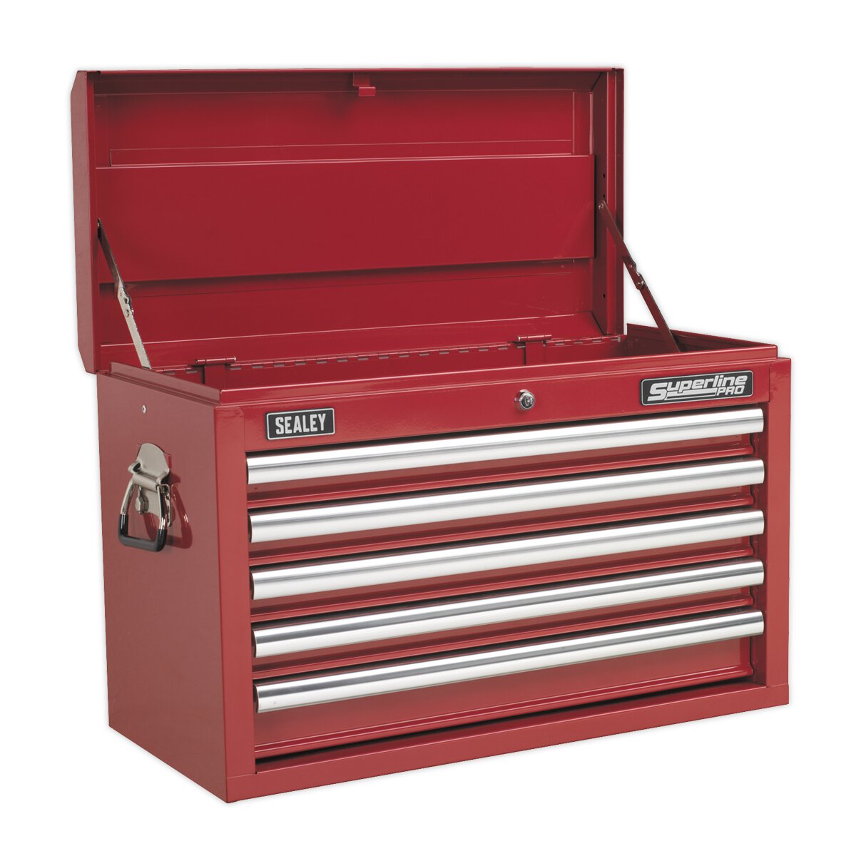 Topchest 5 Drawer with Ball Bearing Slides - Red