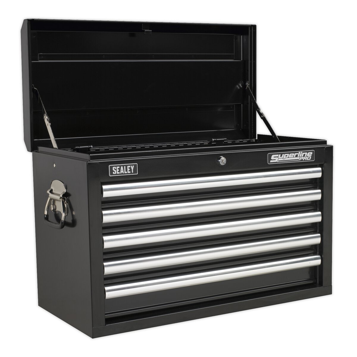 Topchest 5 Drawer with Ball Bearing Slides - Black