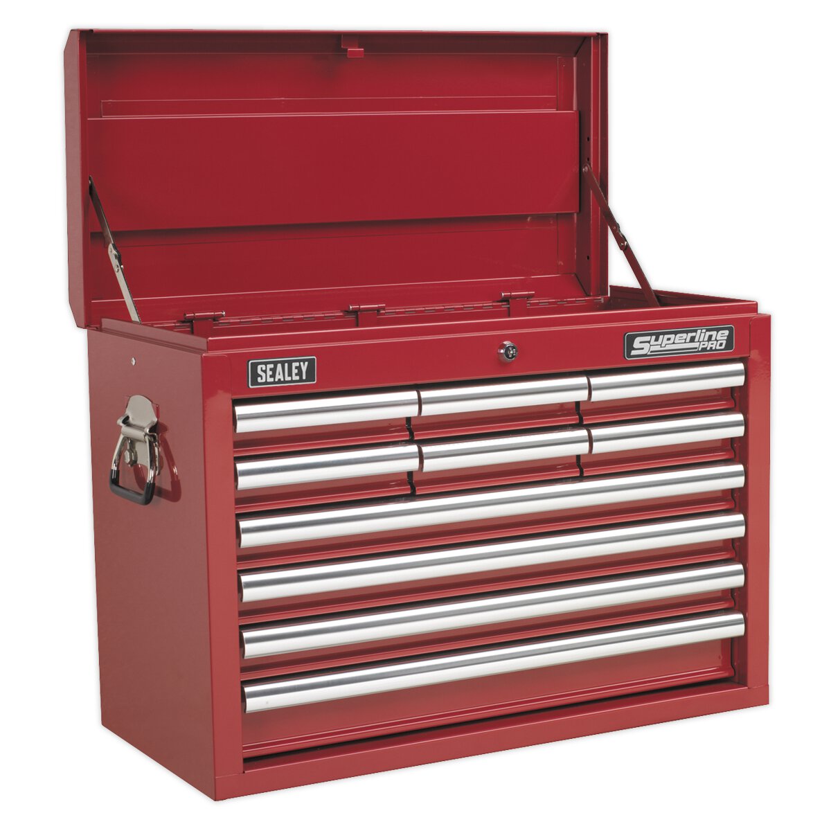Topchest 10 Drawer with Ball Bearing Slides - Red