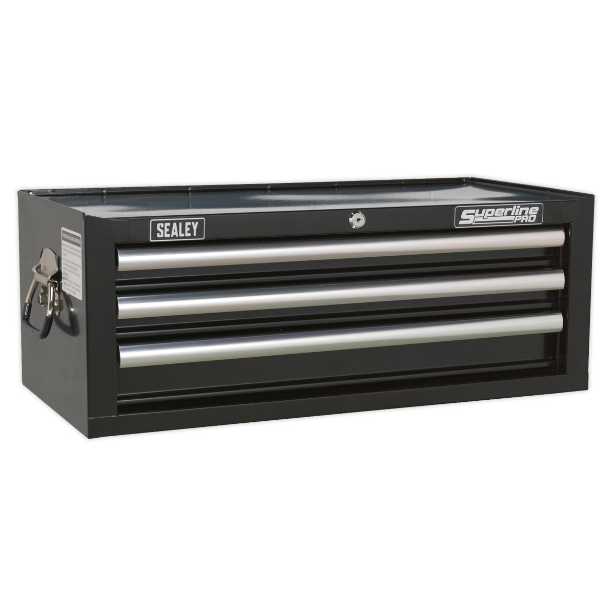 Mid-Box 3 Drawer with Ball Bearing Slides - Black