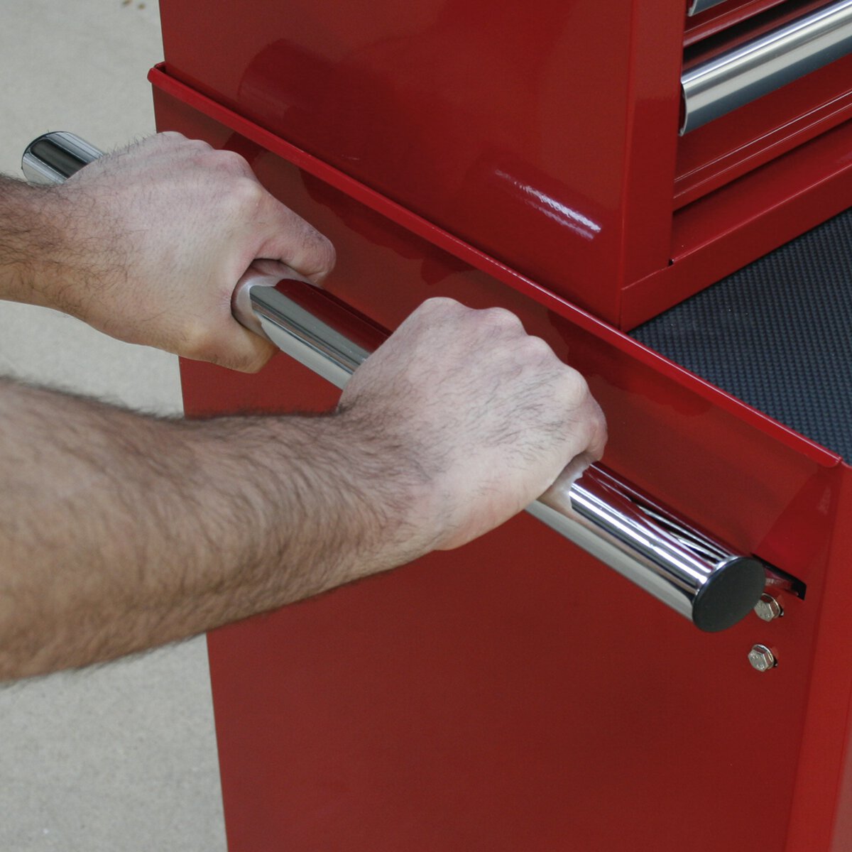 Rollcab 3 Drawer with Ball Bearing Slides - Black