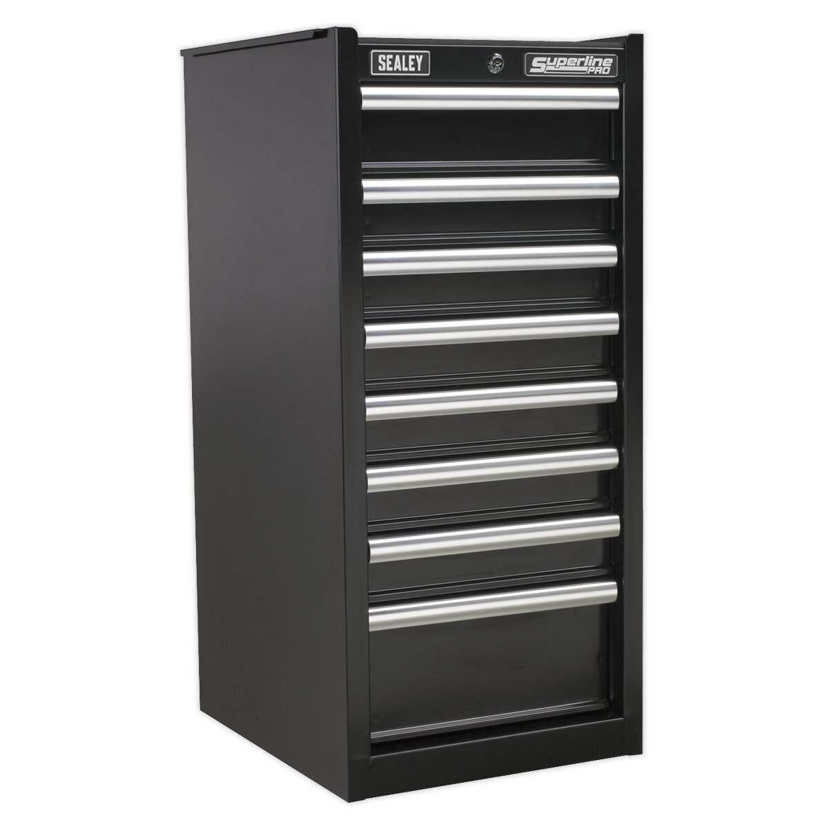 Hang-On Chest 8 Drawer with Ball Bearing Slides - Black