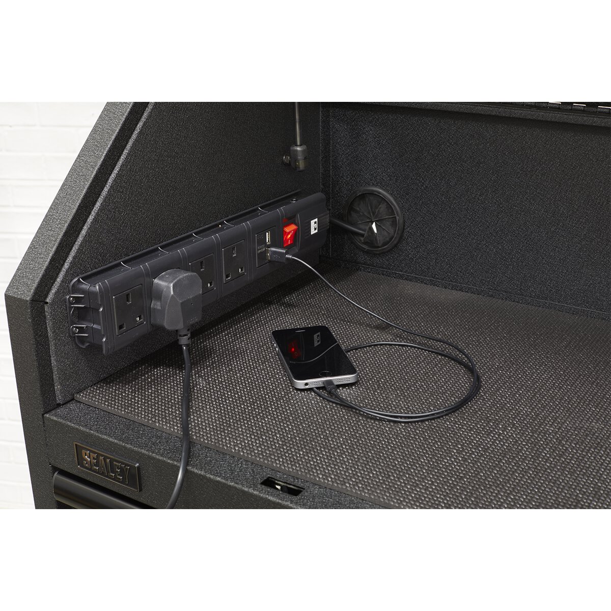 Topchest 6 Drawer 1030mm Soft Close Drawers & Power Strip
