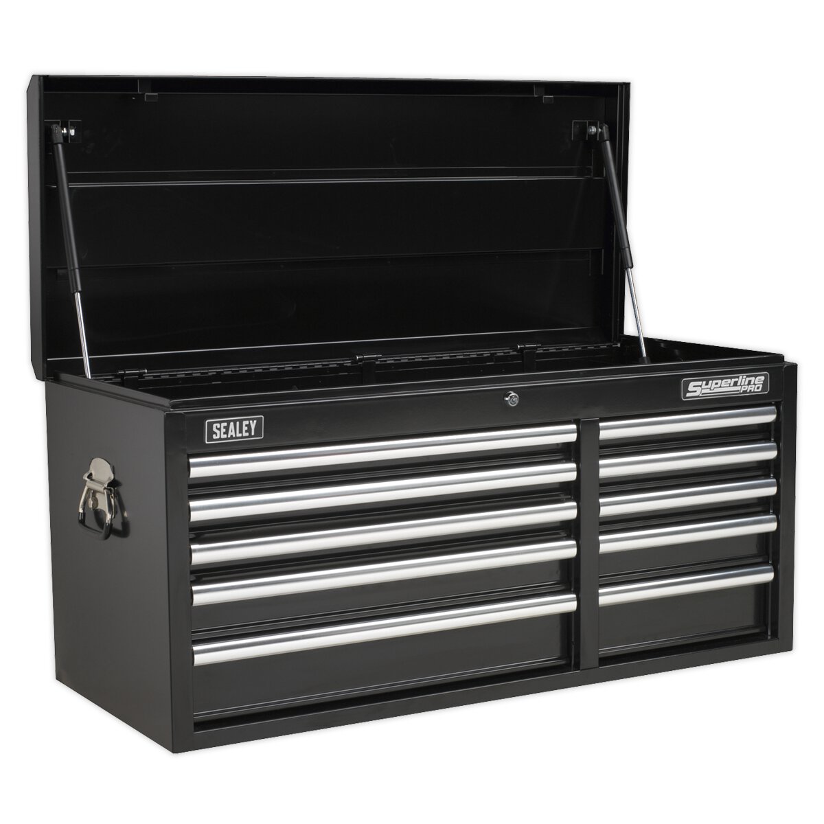 Topchest 10 Drawer with Ball Bearing Slides Heavy-Duty - Black