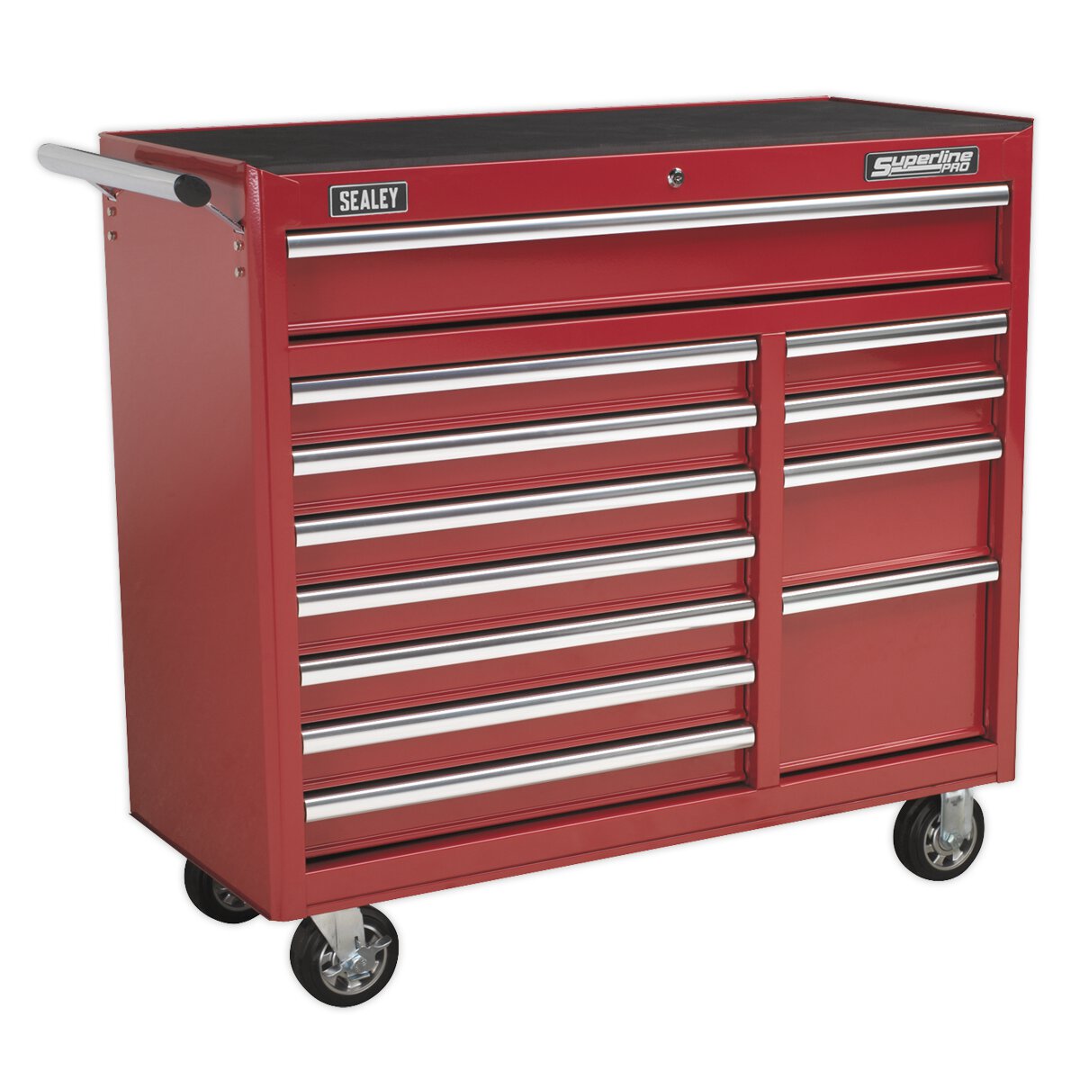 Rollcab 12 Drawer with Ball Bearing Slides Heavy-Duty - Red