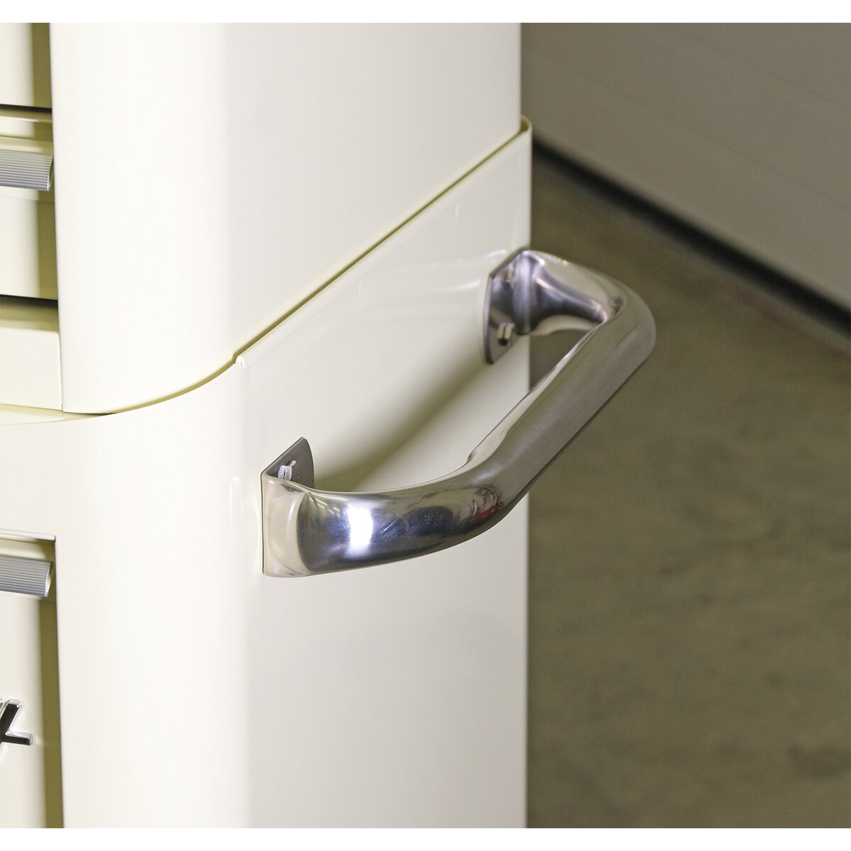 Rollcab 6 Drawer Wide Retro Style - Cream