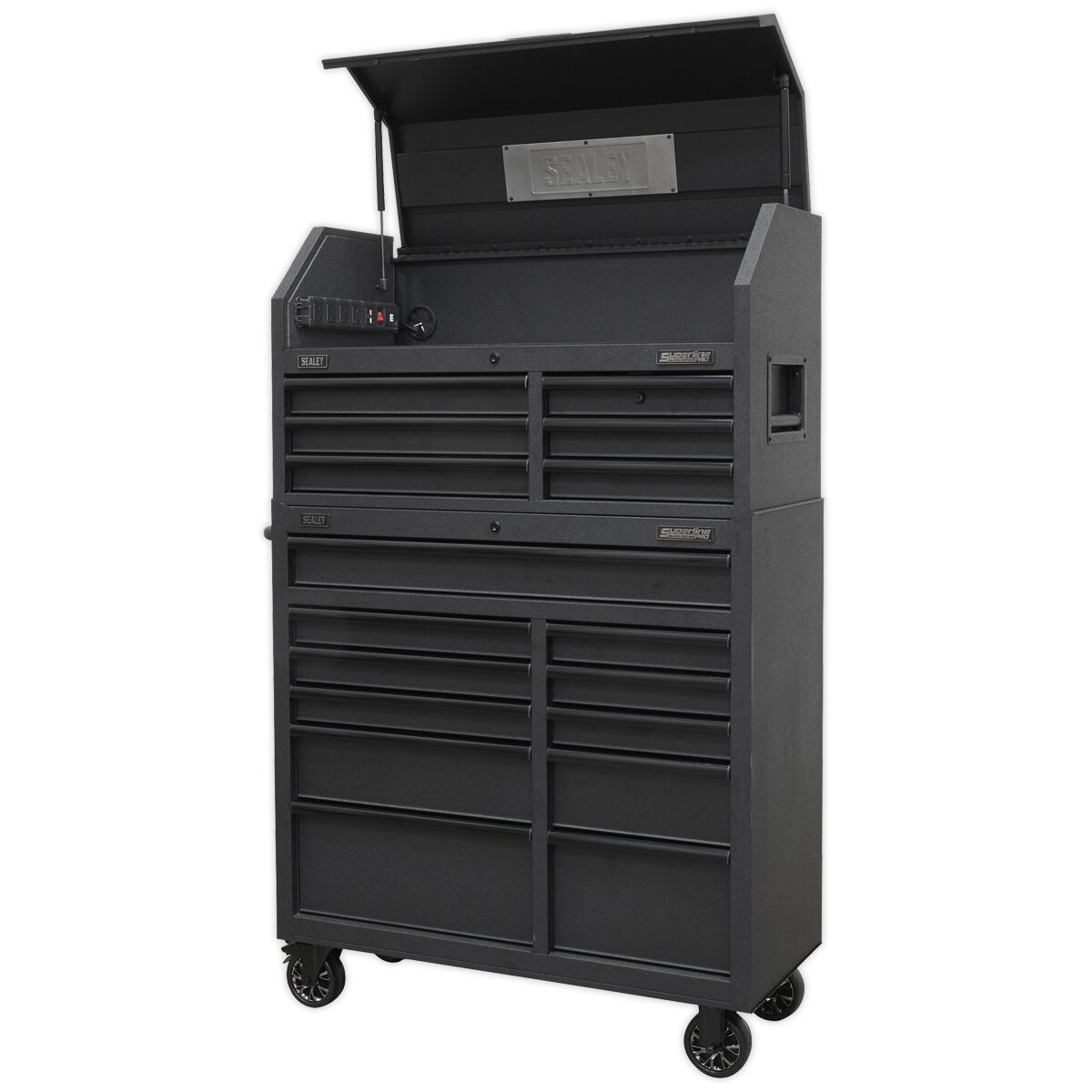 Tool Chest 17 Drawer Combination Soft Close Drawers with Power Bar