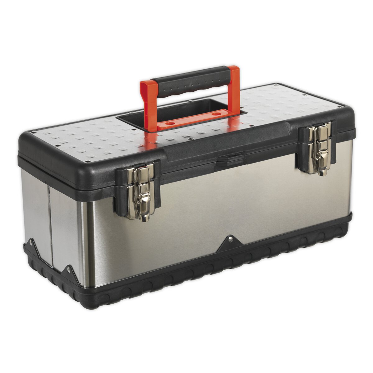 Stainless Steel Toolbox 505mm with Tote Tray