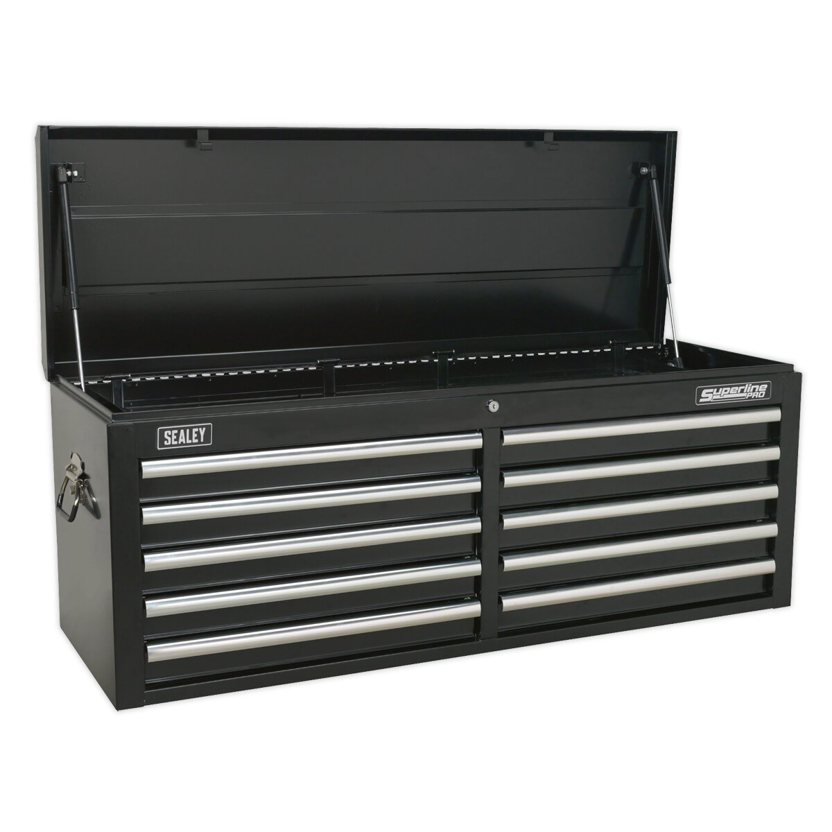 Topchest 10 Drawer with Ball Bearing Slides - Black