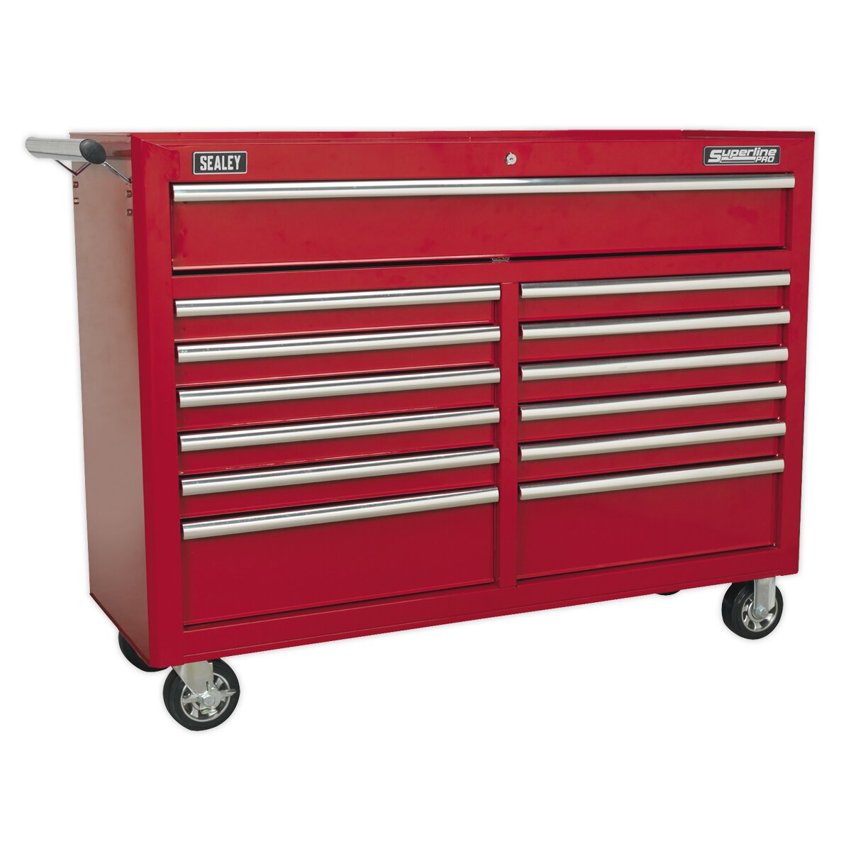 Rollcab 13 Drawer with Ball Bearing Slides - Red