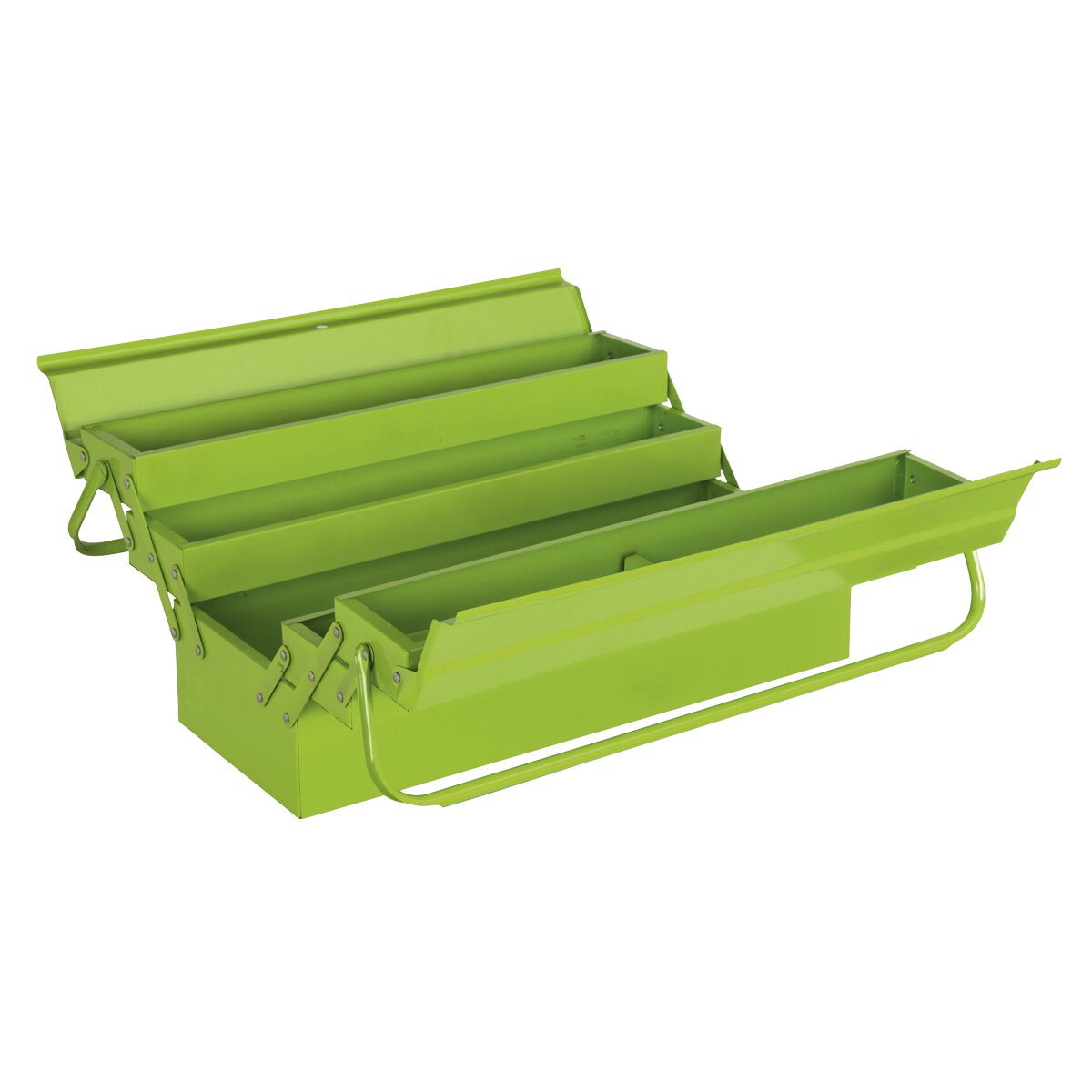 Cantilever Toolbox 4 Tray 530mm Hi-Vis Green