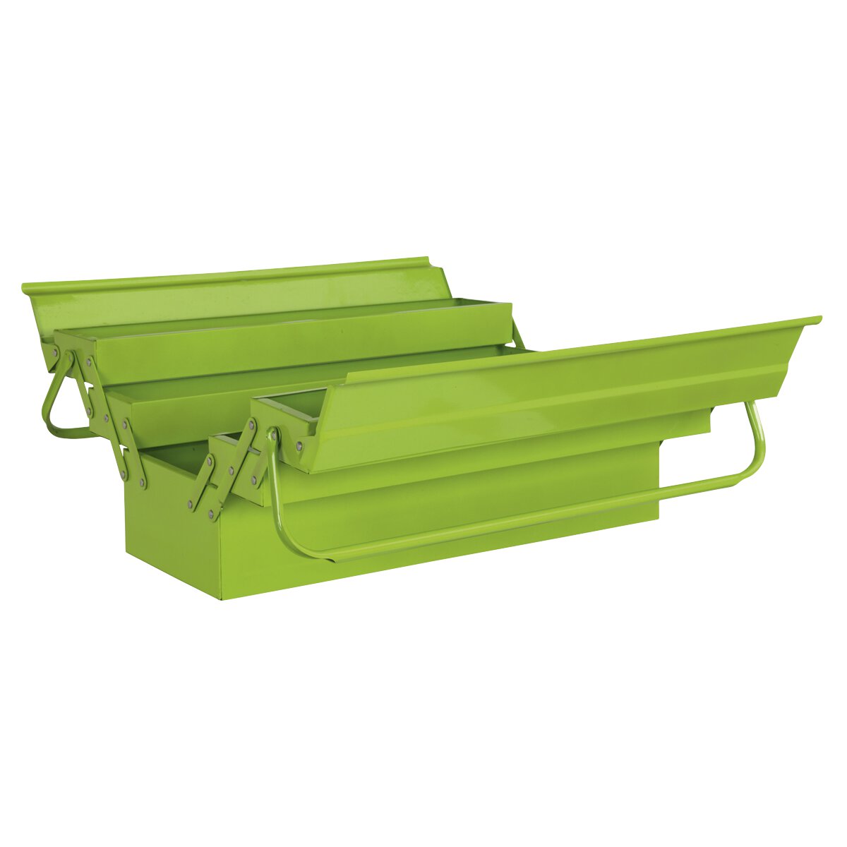 Cantilever Toolbox 4 Tray 530mm Hi-Vis Green