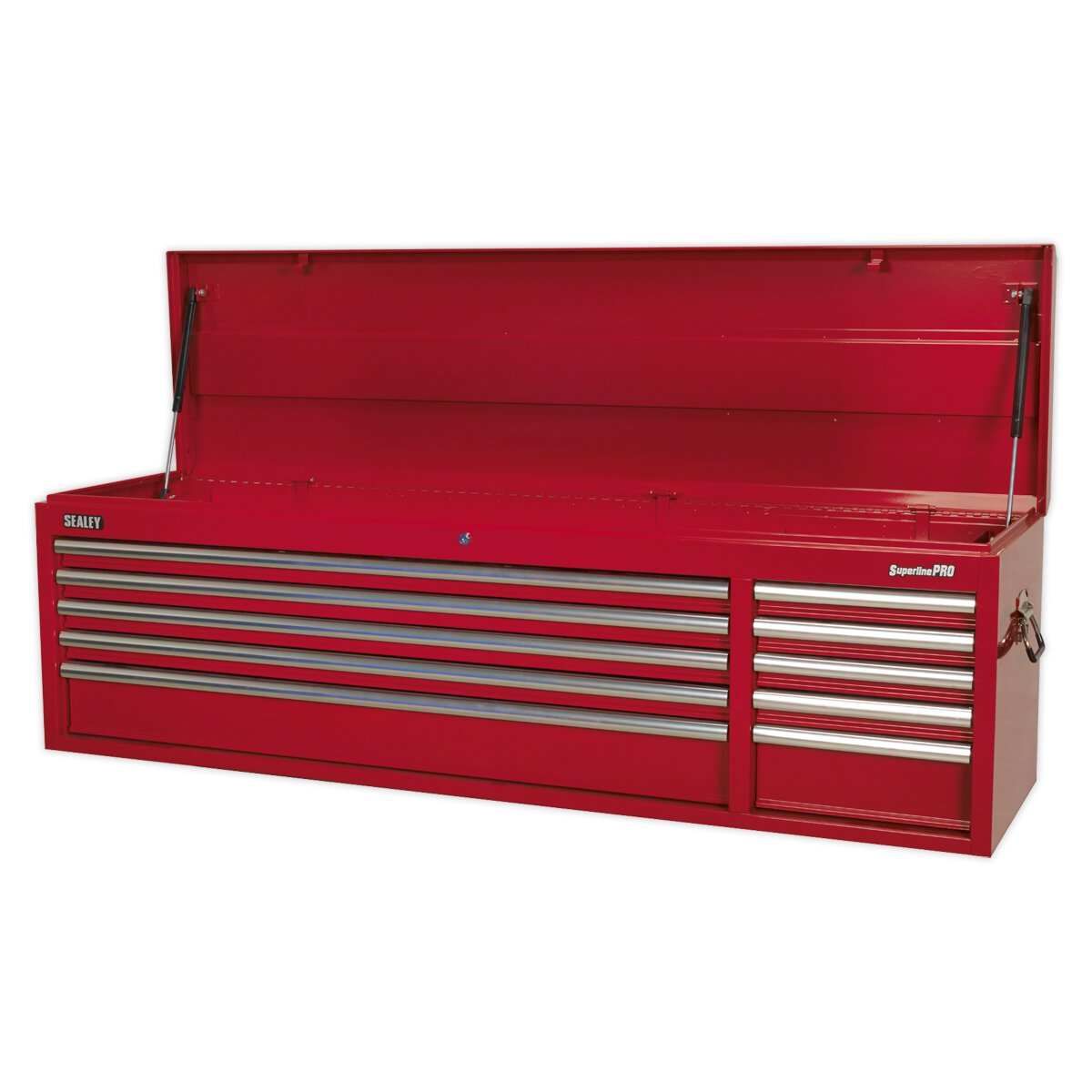 Topchest 10 Drawer with Ball Bearing Slides Heavy-Duty - Red