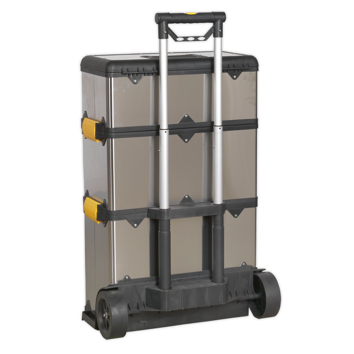 Mobile Stainless Steel/Composite Toolbox - 3 Compartment
