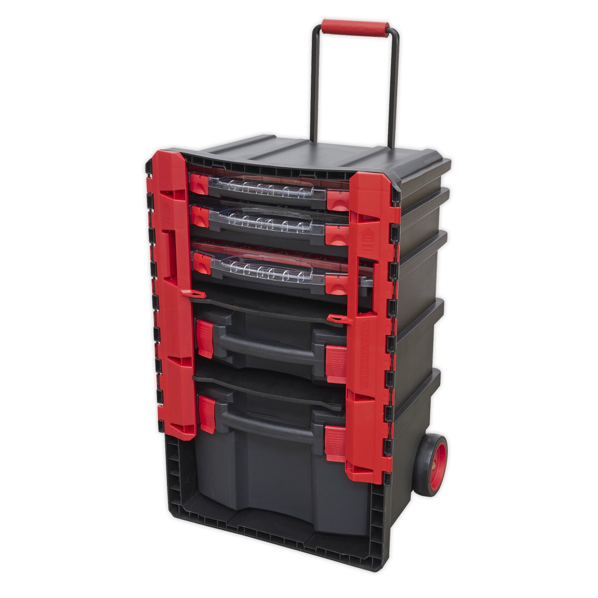 Professional Mobile Toolbox with 5 Removable Storage Cases