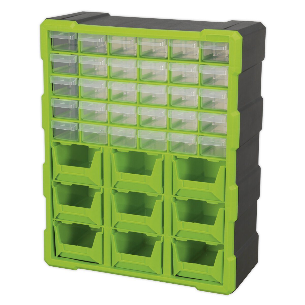 Cabinet Box 39 Drawer - Hi-Vis Green/Black