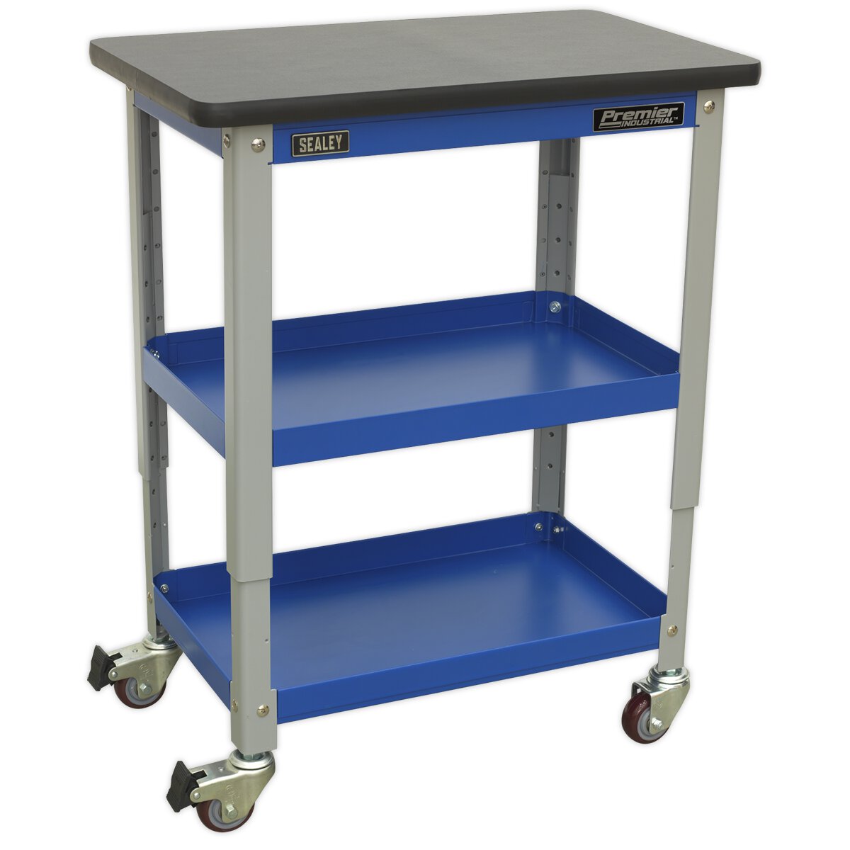 Industrial 3-Level Workshop Trolley