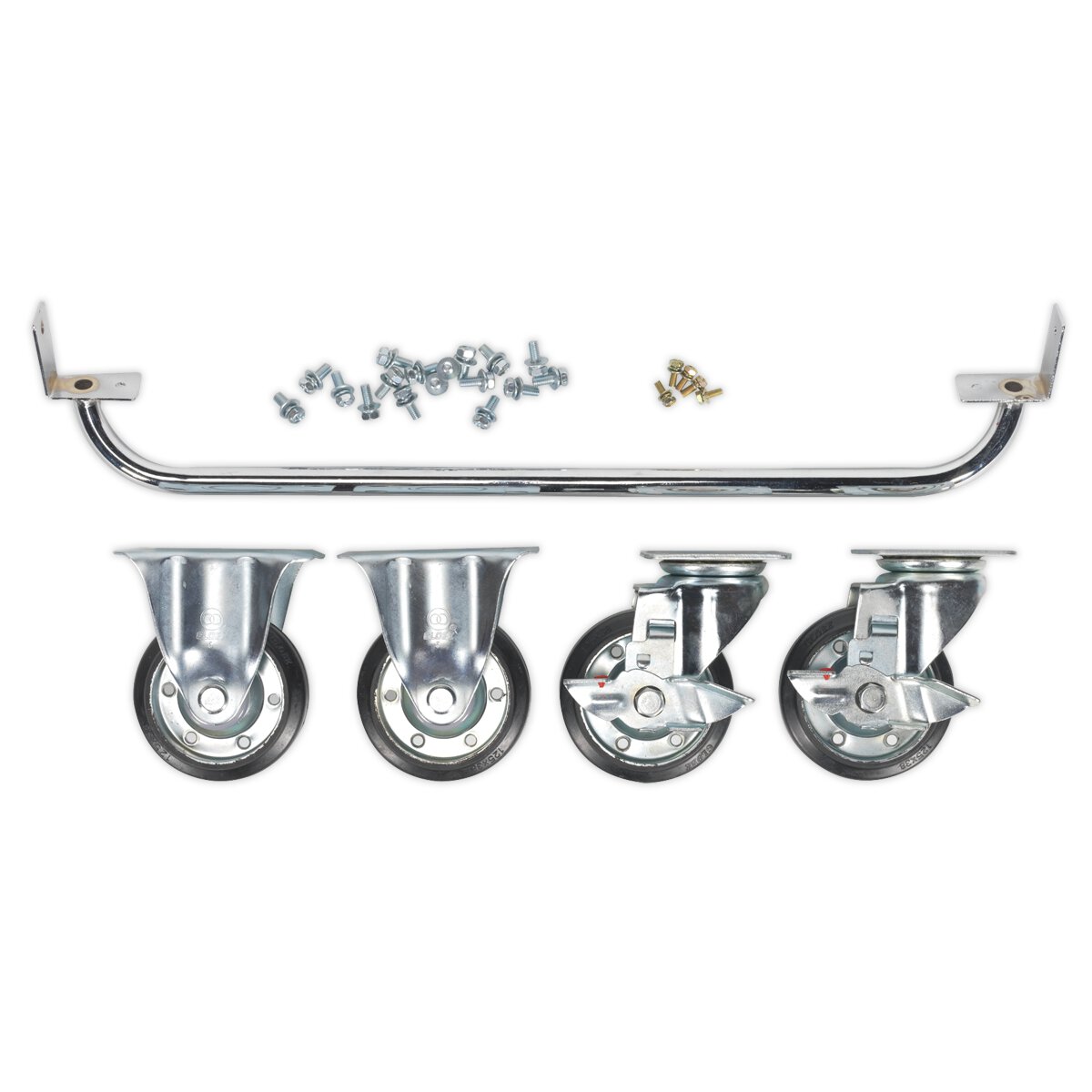 Industrial Handle & Wheel Kit for 725mm Cabinets