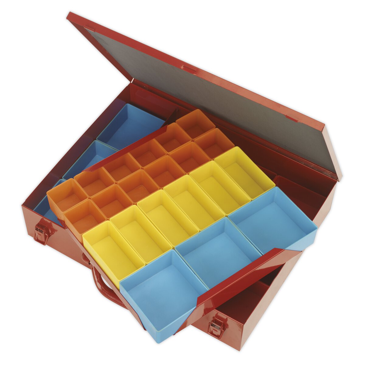 Metal Case 2 Layer with 27 Storage Bins