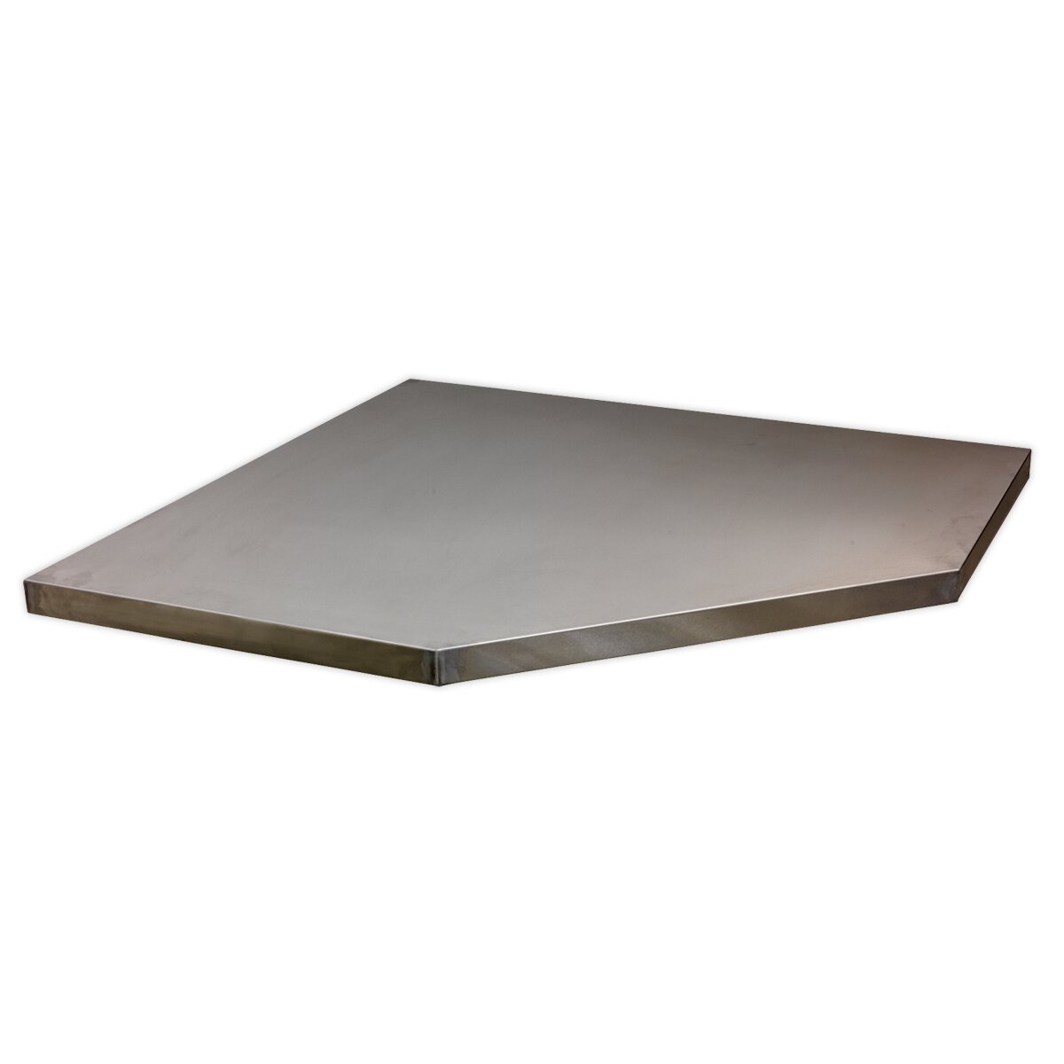 Stainless Steel Worktop for Modular Corner Cabinet 865mm | Building ...