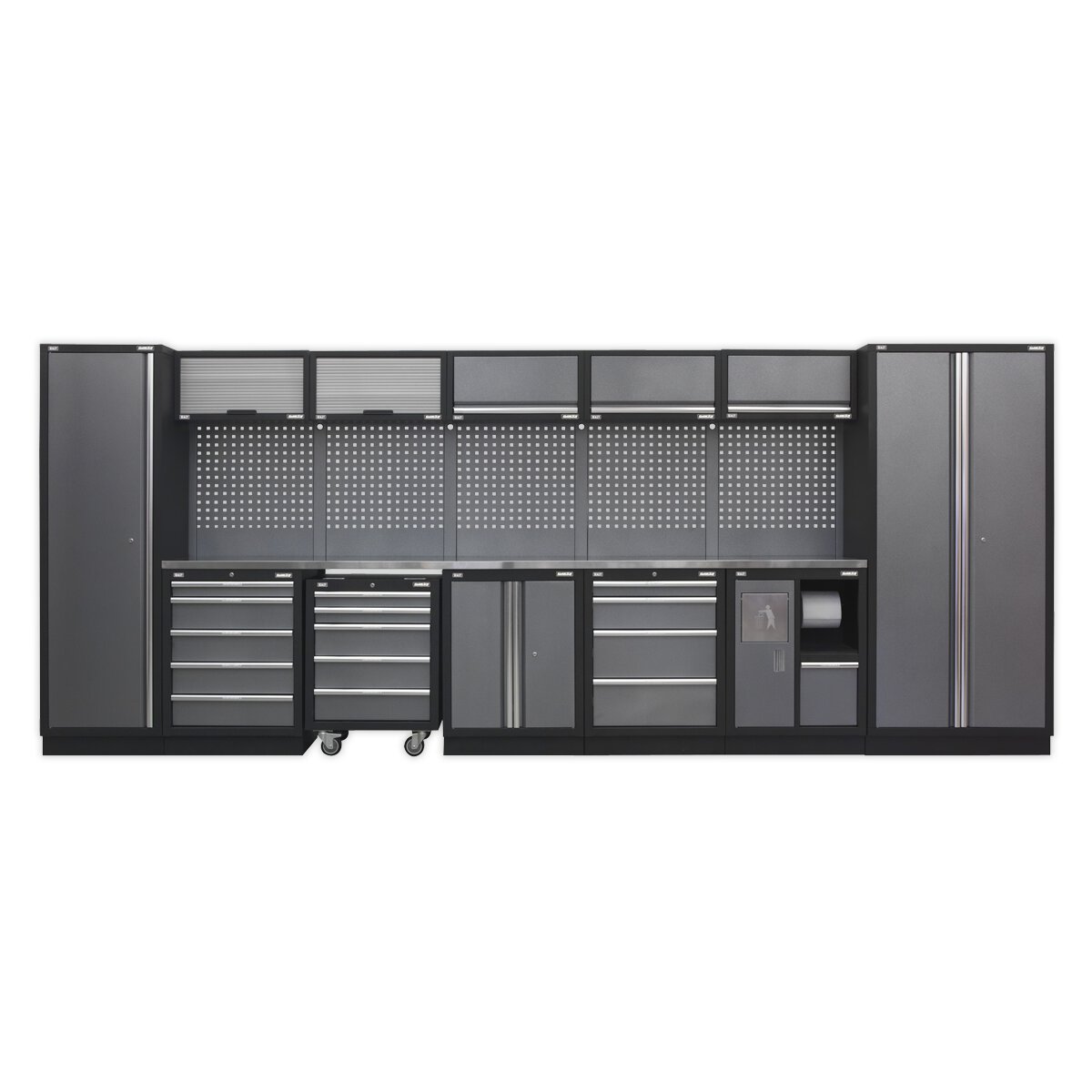 Modular Storage System Combo - Stainless Steel Worktop