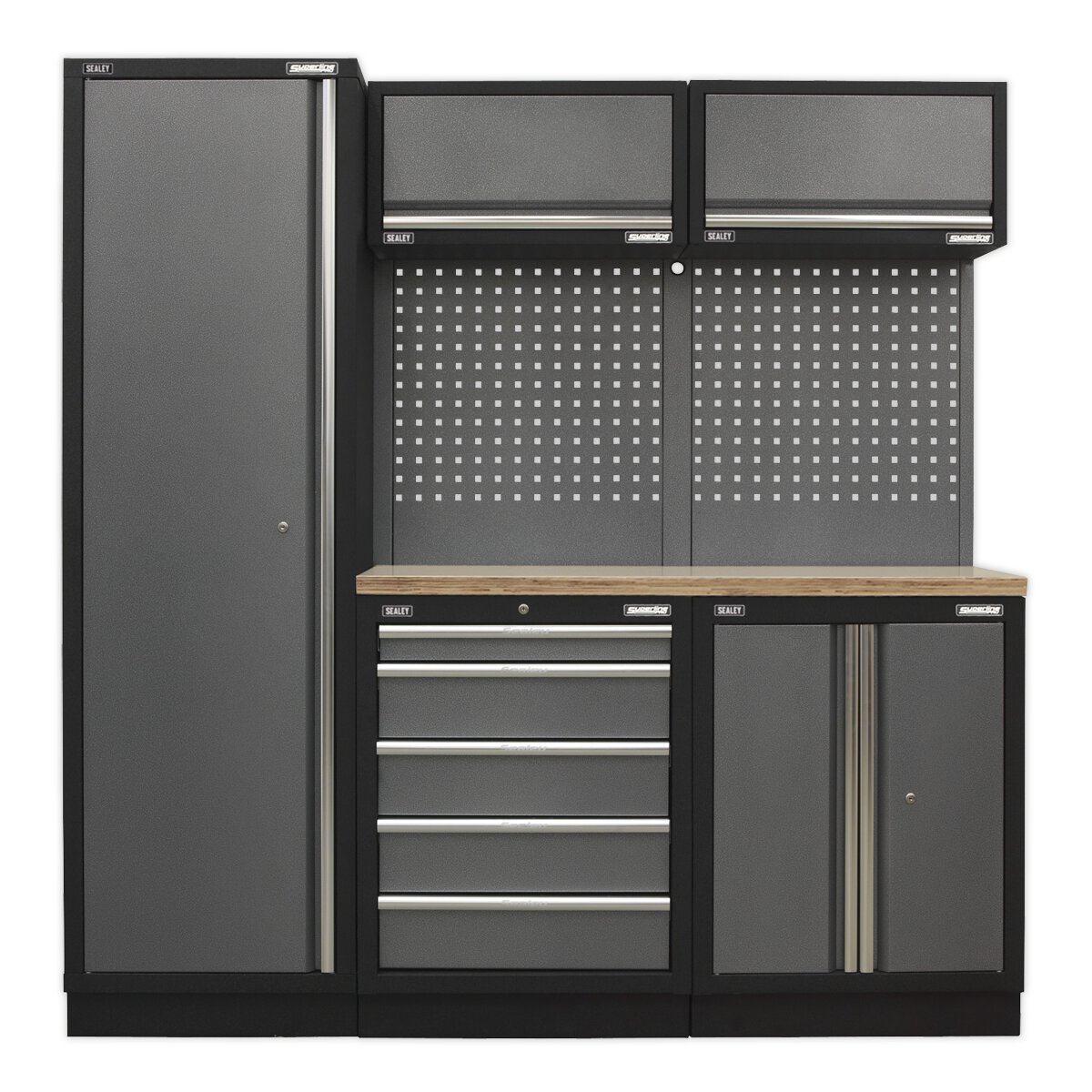 Modular Storage System Combo - Pressed Wood Worktop