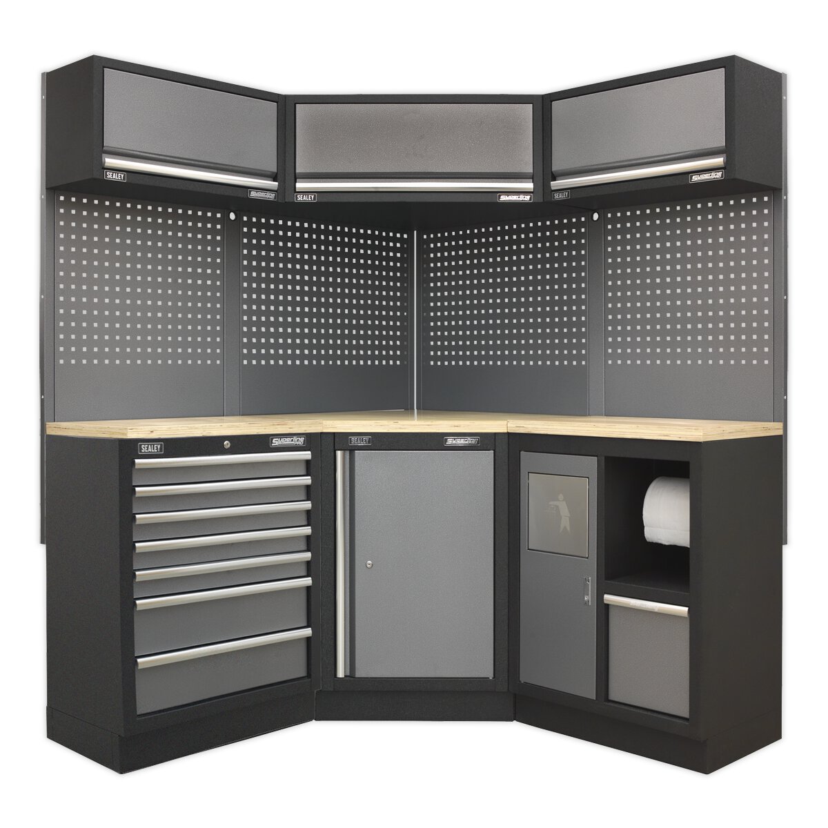 Modular Storage System Combo - Pressed Wood Worktop