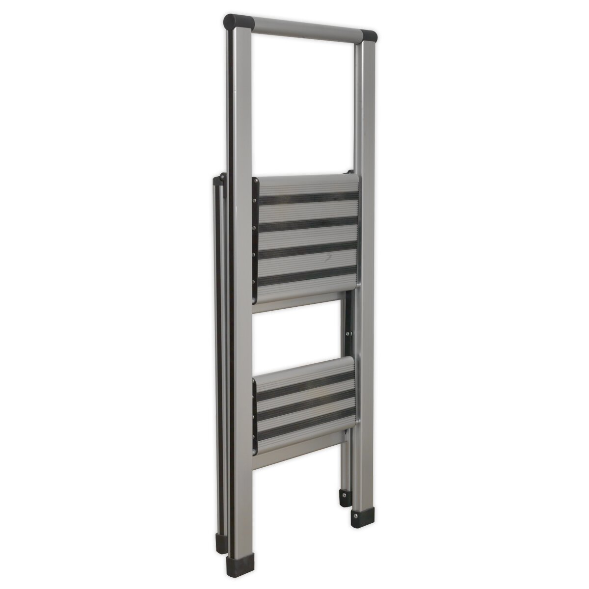 Aluminium Professional Folding Step Ladder 2 Step 150kg Capacity   Large 