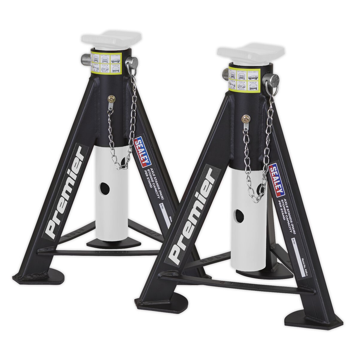 Axle Stands (Pair) 6tonne Capacity per Stand
