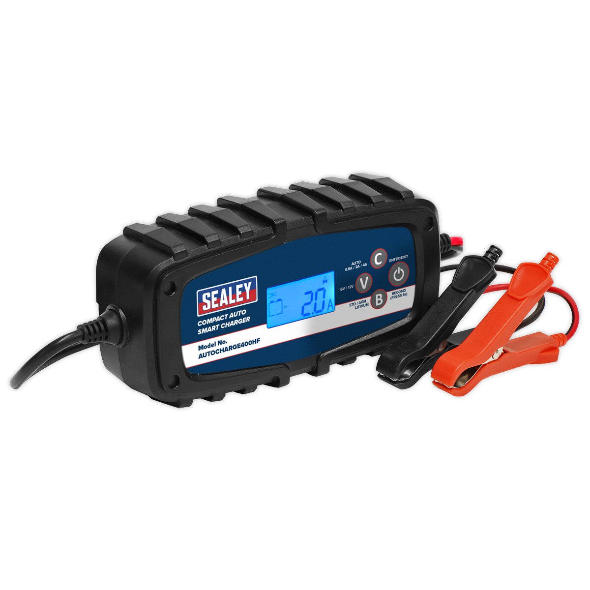 Compact Auto Smart Charger 4A 9-Cycle 6/12V - Lithium