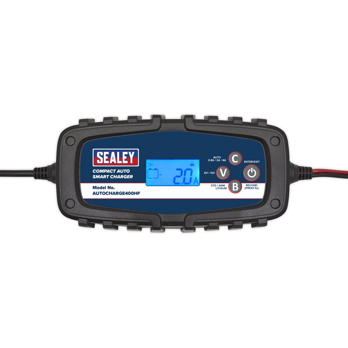 Compact Auto Smart Charger 4A 9-Cycle 6/12V - Lithium