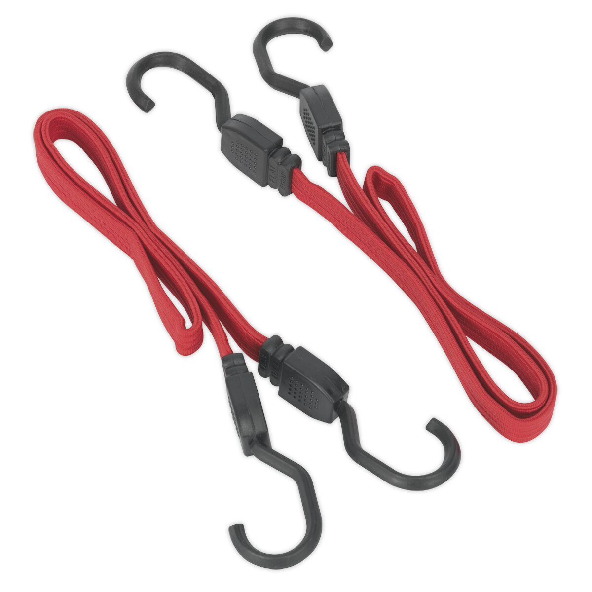 Flat Bungee Cord Set 2pc 760mm